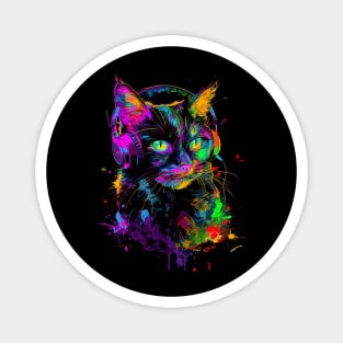 Cat DJ Voyage Magnet